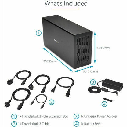 Alternate-Image5 Image for StarTech.com Thunderbolt 3 PCIe Expansion Chassis, External Enclosure Box with 1x PCI-Express Slot, 5K/4K Output Via TB3/DP Ports, TAA