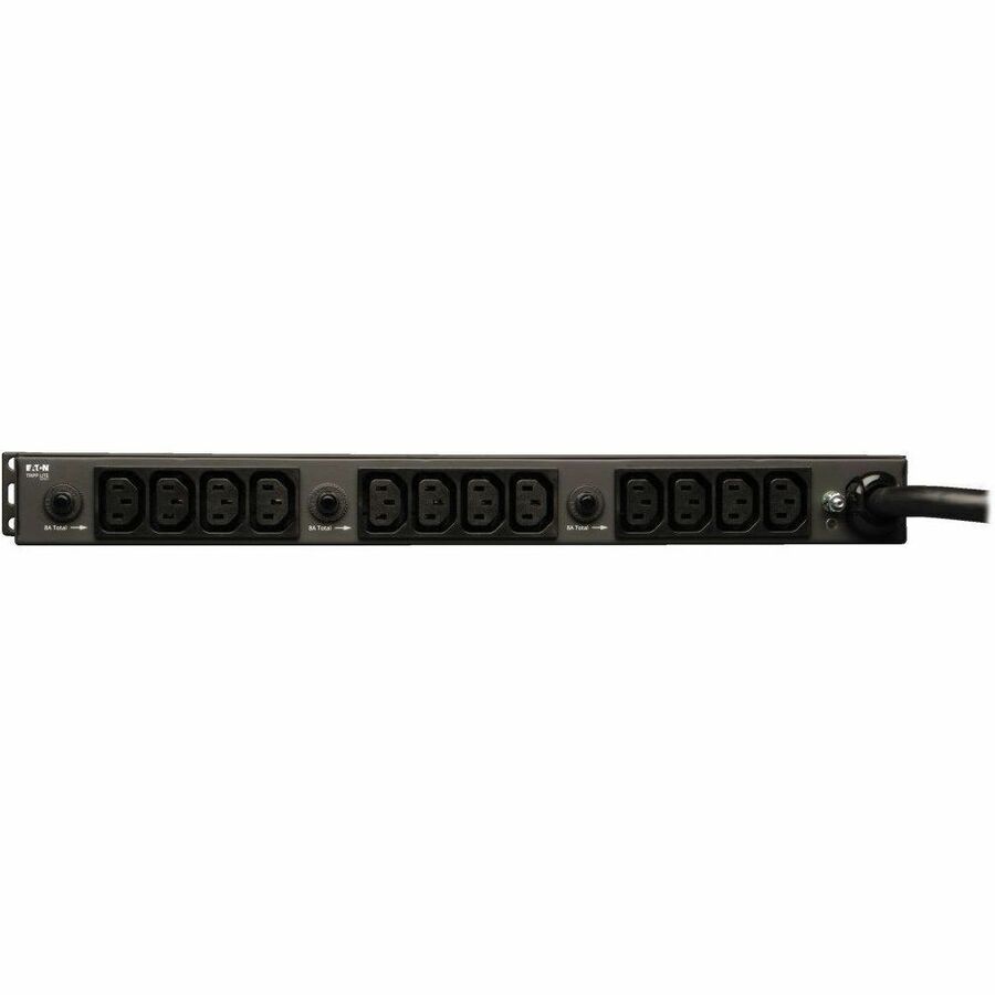 Rear Image for Eaton Tripp Lite Series 5.8kW 200-240V Single-Phase Basic PDU - 16 C13 & 4 C19 Outlets, L6-30P Input, 15 ft. (4.6 m) Cord, 1U Rack-Mount
