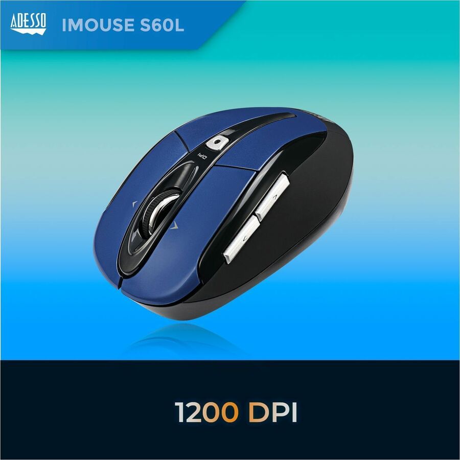 Alternate-Image5 Image for Adesso iMouse S60L - 2.4 GHz Wireless Programmable Nano Mouse