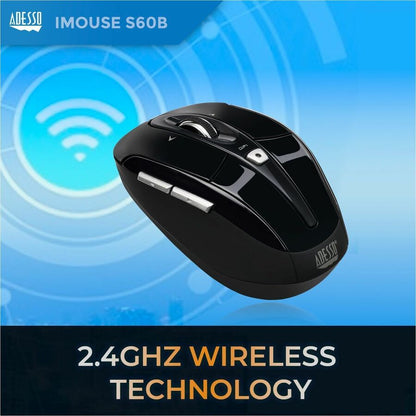 Alternate-Image1 Image for Adesso iMouse S60B 2.4 GHz Wireless Programmable Nano Mouse