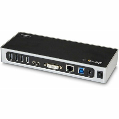 Alternate-Image1 Image for StarTech.com USB 3.0 Docking Station - Dual Monitor Laptop Dock with HDMI & DVI/VGA - 6x USB Type-A Hub, GbE - Universal Windows & Mac