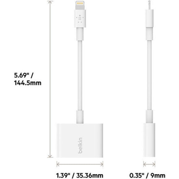 Alternate-Image7 Image for Belkin 3.5 mm Audio and Charge for iPhone and iPad Lightning Adapter