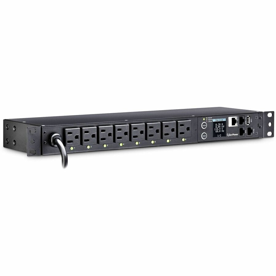 Alternate-Image1 Image for CyberPower PDU41001 Single Phase 100 - 120 VAC 15A Switched PDU