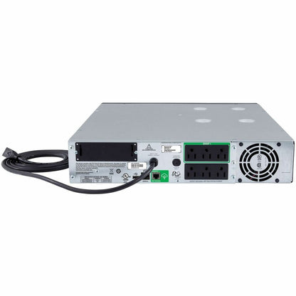 Rear Image for APC Smart-UPS, Line Interactive, 1000VA, Rackmount 2U, 120V, 6x NEMA 5-15R outlets, SmartConnect Port+SmartSlot, AVR, LCD