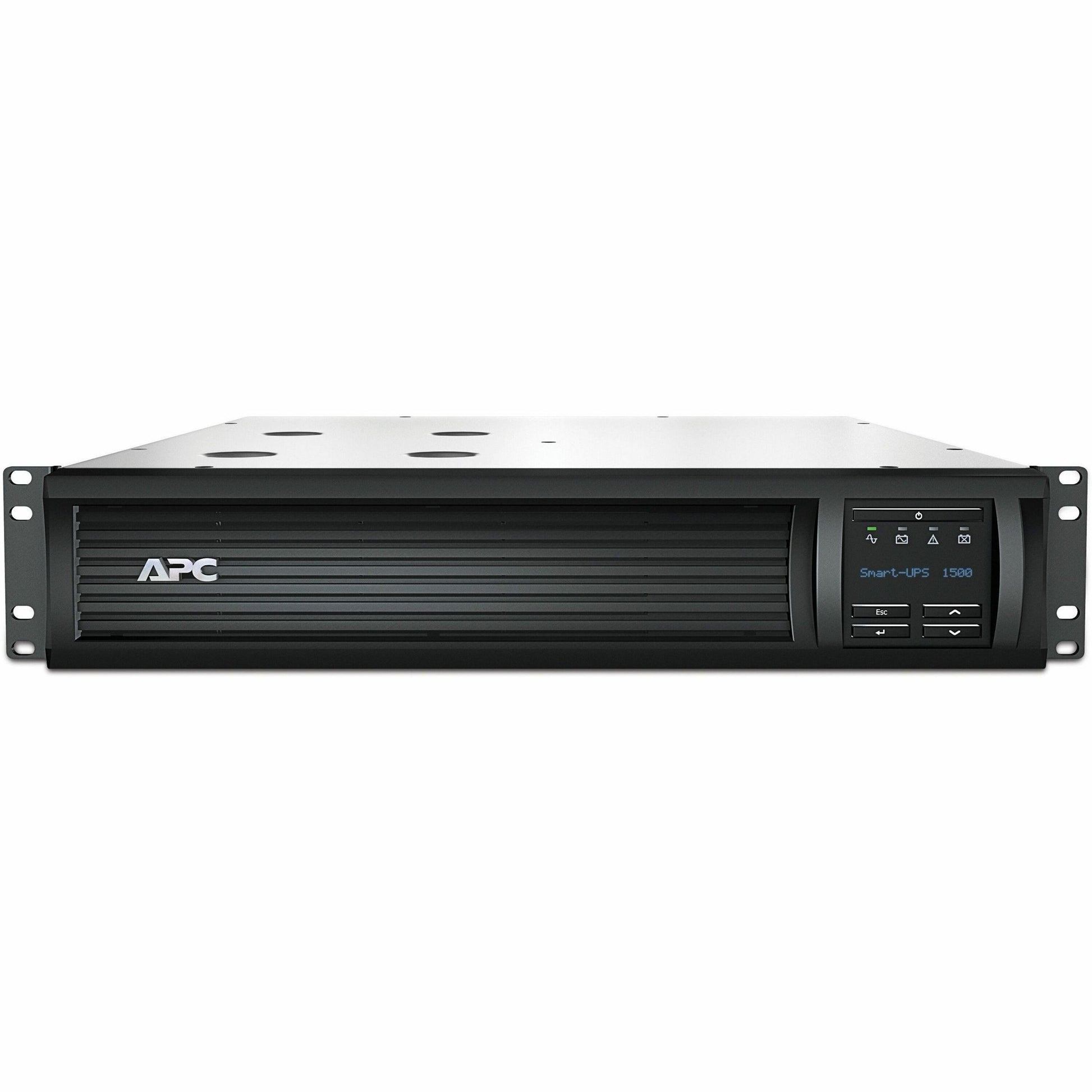 Main Image for APC Smart-UPS, Line Interactive, 1500VA, Rackmount 2U, 120V, 6x NEMA 5-15R outlets, SmartConnect Port+SmartSlot, AVR, LCD