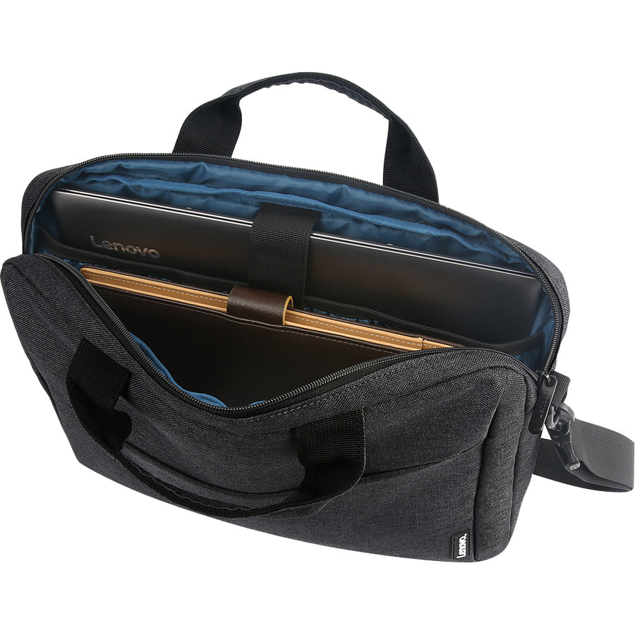 Alternate-Image1 Image for Lenovo T210 Carrying Case for 15.6" Notebook, Book - Black