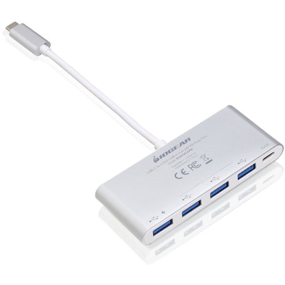 Alternate-Image1 Image for IOGEAR USB-C to 4 Port USB-A Hub with Power Delivery Pass-Through