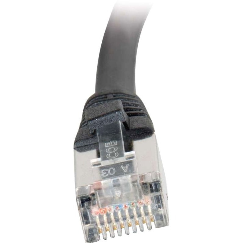 Alternate-Image2 Image for C2G-3ft Cat5e Molded Shielded (STP) Network Patch Cable - Black