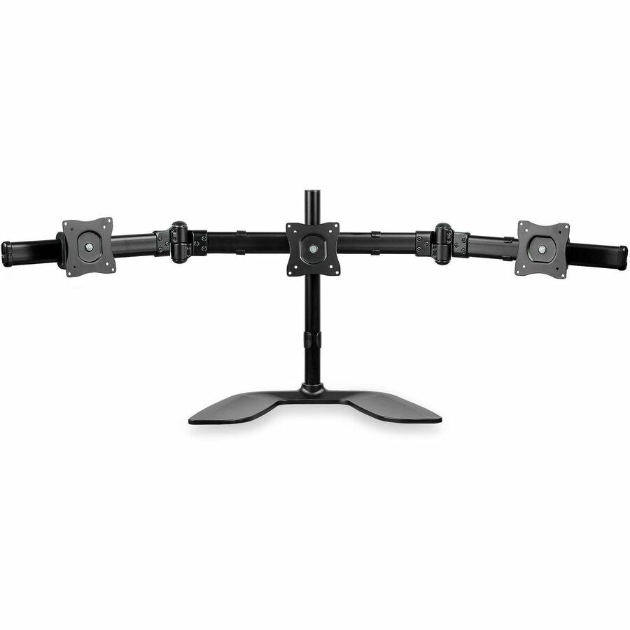Alternate-Image1 Image for StarTech.com Triple Monitor Stand, Crossbar, Steel & Aluminum, For VESA Mount Monitors up to 27"(17.6lb/8kg), Monitor Stand, 3 Monitor Arm