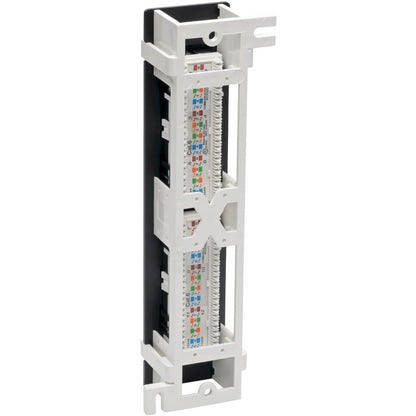 Alternate-Image1 Image for Eaton Tripp Lite Series Cat6 Wall-Mount 12-Port Patch Panel - PoE+ Compliant, 110/Krone, 568A/B, RJ45 Ethernet, TAA