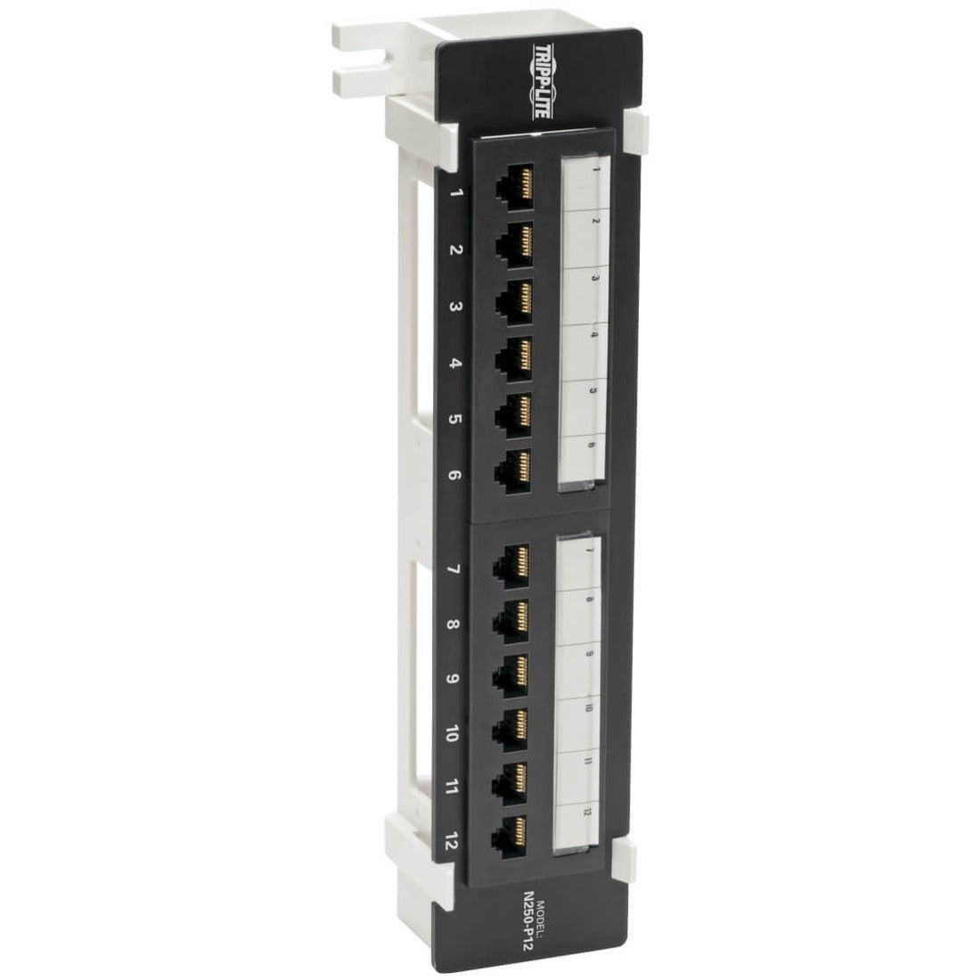 Main Image for Eaton Tripp Lite Series Cat6 Wall-Mount 12-Port Patch Panel - PoE+ Compliant, 110/Krone, 568A/B, RJ45 Ethernet, TAA