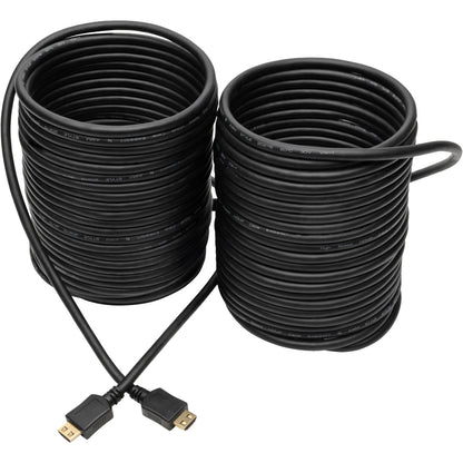 Alternate-Image1 Image for Eaton Tripp Lite Series High-Speed HDMI Cable, Gripping Connectors (M/M), Black, 50 ft. (15.24 m)