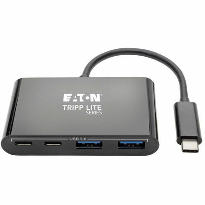 Alternate-Image2 Image for Eaton Tripp Lite Series 4-Port USB-C Hub, USB 3.x (5Gbps), 2x USB-A, 2x USB-C, Black