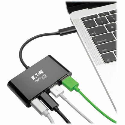 Alternate-Image1 Image for Eaton Tripp Lite Series 4-Port USB-C Hub, USB 3.x (5Gbps), 2x USB-A, 2x USB-C, Black
