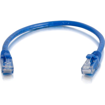 Alternate-Image2 Image for C2G 1ft Cat6 Snagless Unshielded UTP Ethernet Network Patch Cable (RJ45 M/M), Blue, Standard RJ45 Connectors, 5600pf/100m