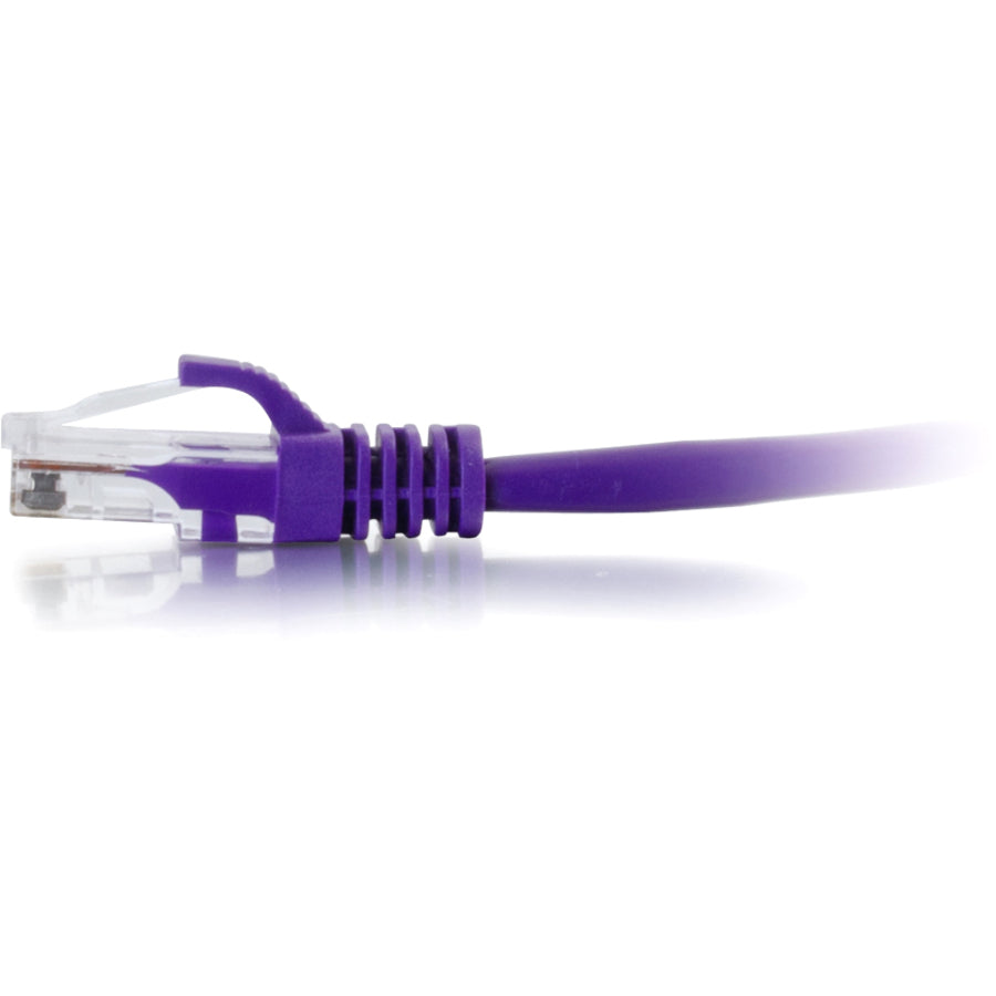 Alternate-Image1 Image for C2G 1ft Cat6 Ethernet Cable - Snagless Unshielded (UTP) - Purple