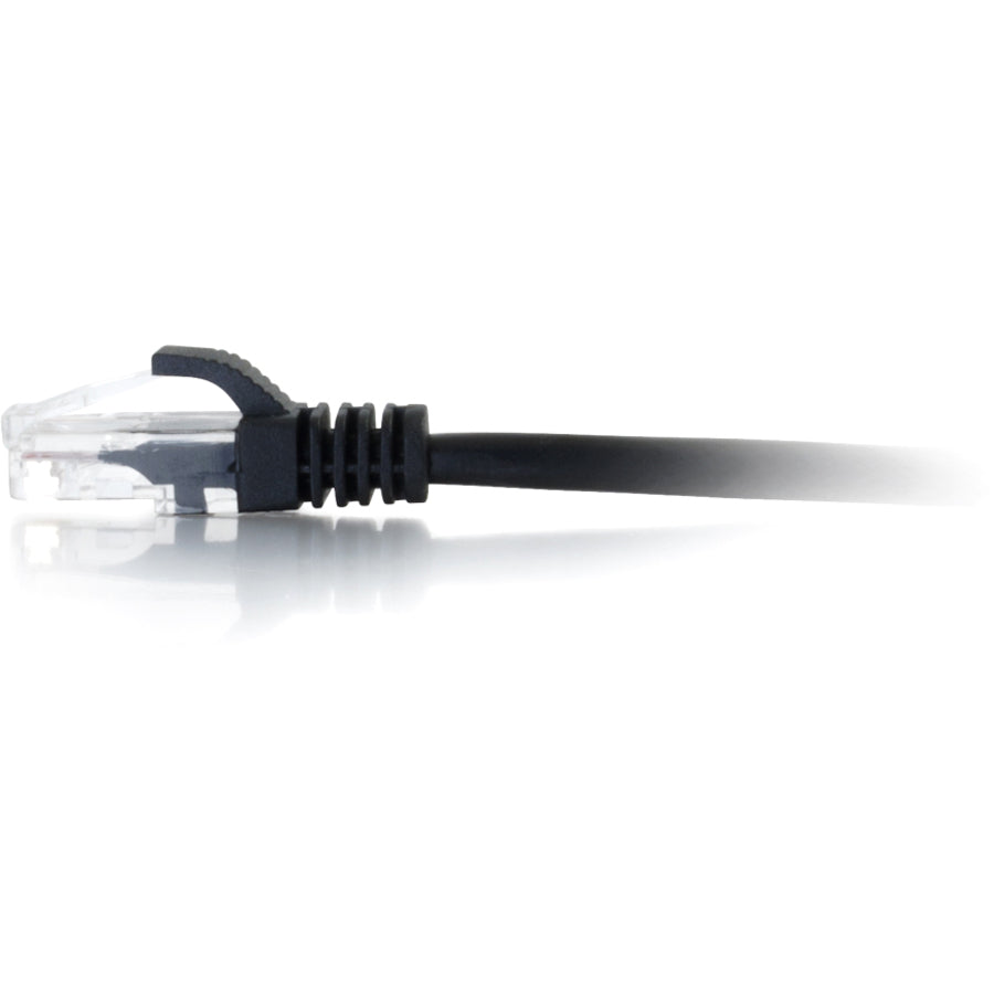 Alternate-Image4 Image for C2G 7ft Cat5e Snagless Unshielded UTP Ethernet Network Patch Cable (RJ45 M/M), Black Standard RJ45 Connectors, 5600pf/100m