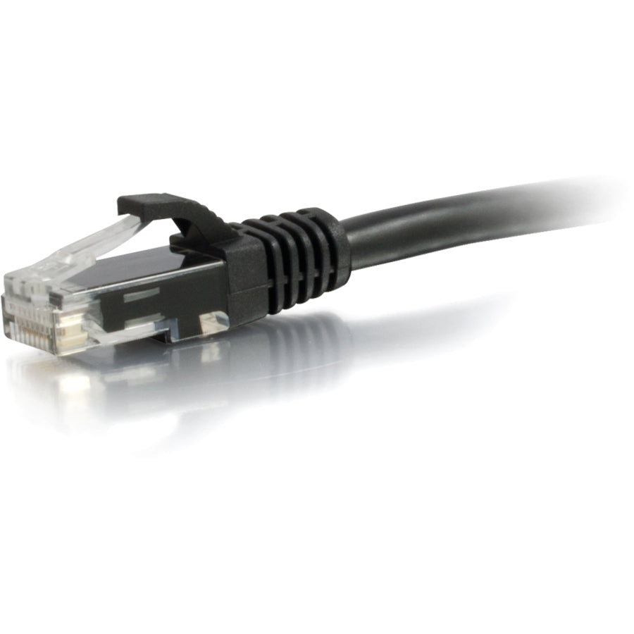 Alternate-Image2 Image for C2G 10ft Cat6 Snagless Unshielded UTP Ethernet Network Patch Cable (RJ45 M/M), Black, Standard RJ45 Connectors, 5600pf/100m