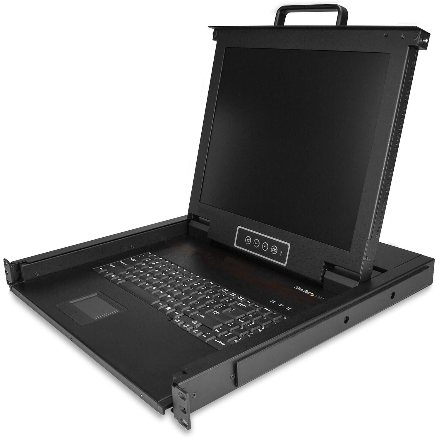 Main Image for StarTech Rackmount KVM Console - 1U 17" LCD Monitor Single Port VGA KVM Server Rack Drawer includes Cables & Hardware - USB Support