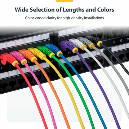 Alternate-Image5 Image for StarTech.com 6ft CAT6 Cable - Slim CAT6 Patch Cord - Black - Snagless RJ45 Connectors - Gigabit Ethernet Cable - 28 AWG - LSZH (N6PAT6BKS)