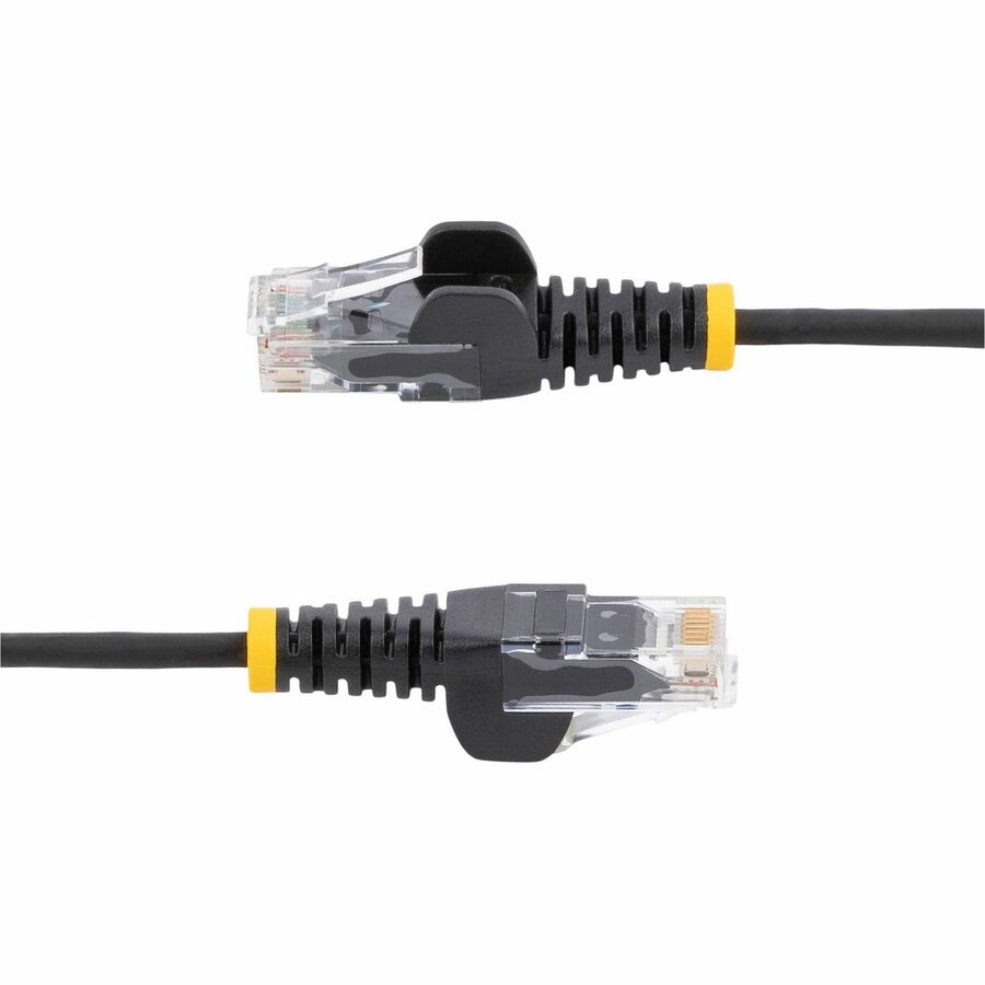 Alternate-Image8 Image for StarTech.com 6ft CAT6 Cable - Slim CAT6 Patch Cord - Black - Snagless RJ45 Connectors - Gigabit Ethernet Cable - 28 AWG - LSZH (N6PAT6BKS)