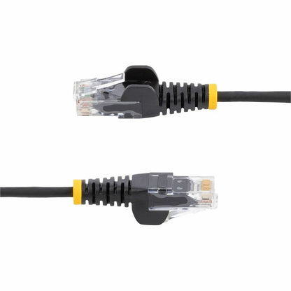 Alternate-Image8 Image for StarTech.com 6ft CAT6 Cable - Slim CAT6 Patch Cord - Black - Snagless RJ45 Connectors - Gigabit Ethernet Cable - 28 AWG - LSZH (N6PAT6BKS)