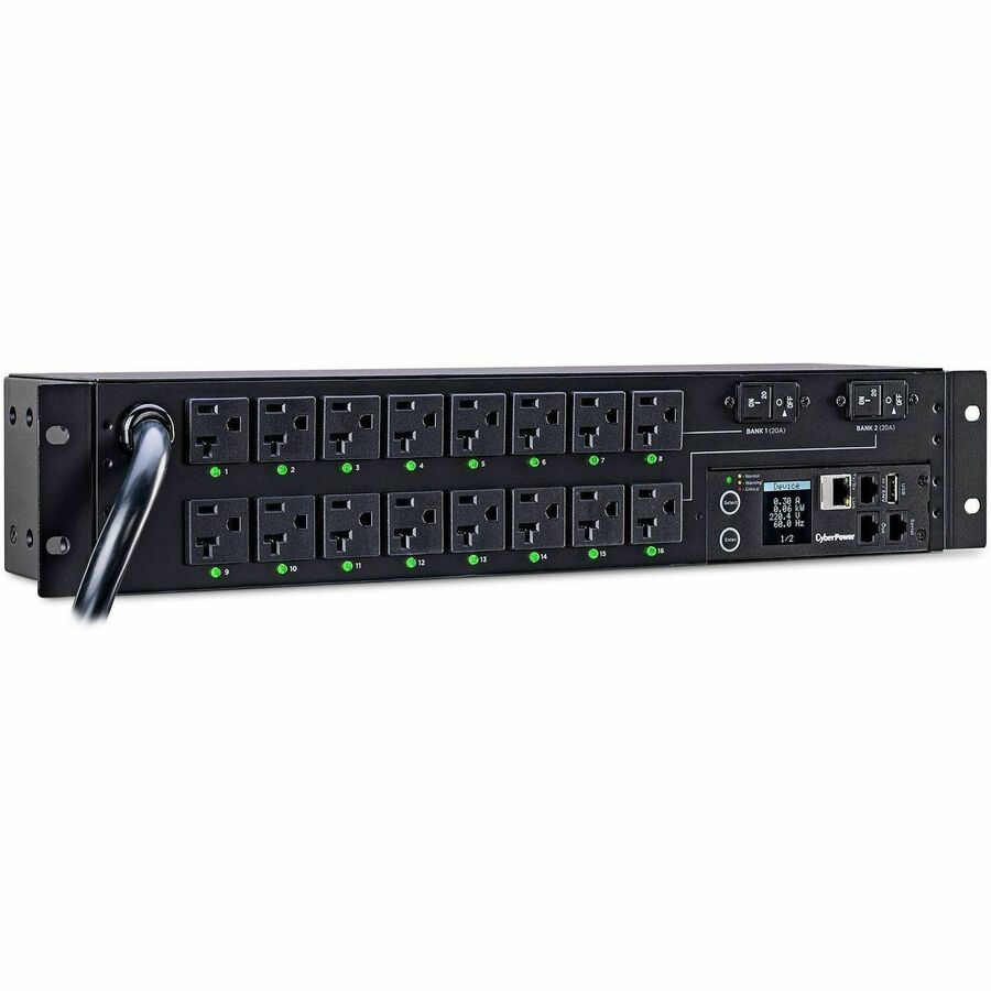 Alternate-Image2 Image for CyberPower PDU41003 Single Phase 100 - 120 VAC 30A Switched PDU
