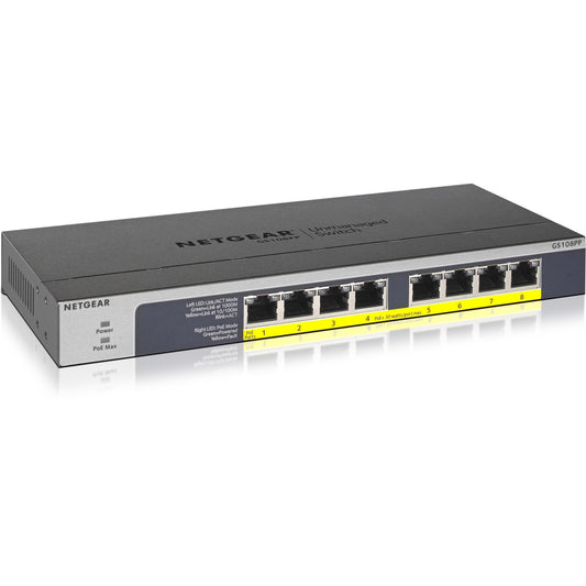Main Image for Netgear 8-port Gigabit Ethernet PoE+ Unmanaged Switch (GS108PP)