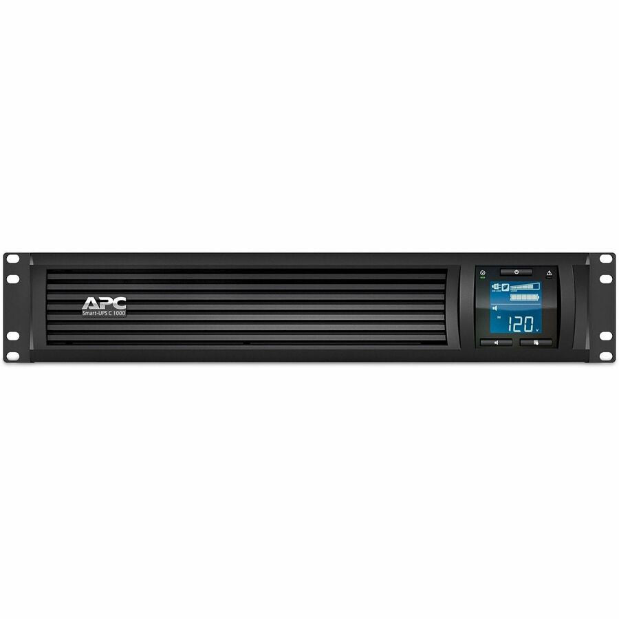 Front Image for APC Smart-UPS C, Line Interactive, 1000VA, Rackmount 2U, 120V, 6x NEMA 5-15R outlets, SmartConnect port, USB and Serial communication, AVR,Graphic LCD
