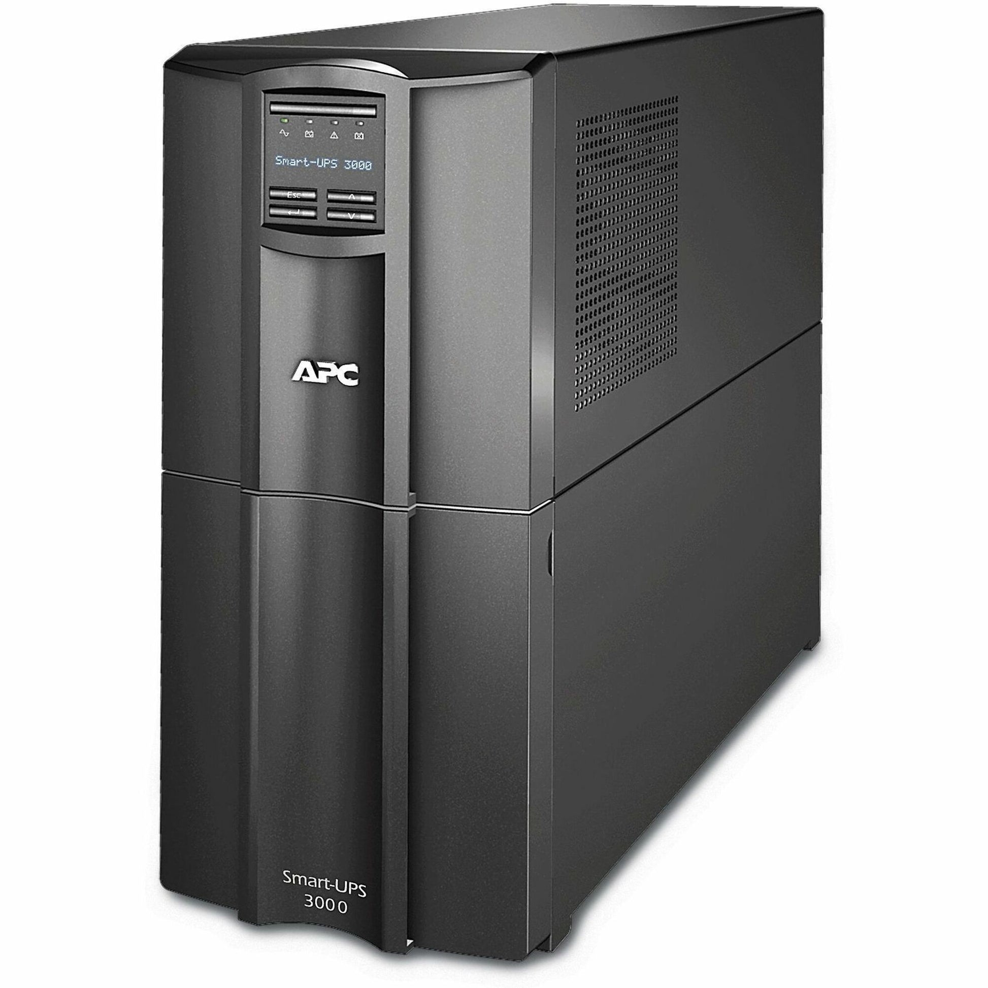 Main Image for APC Smart-UPS, Line Interactive, 3kVA, Tower, 120V, 8 NEMA 5-15R+2 NEMA 5-20R outlets, SmartConnect Port+SmartSlot, AVR, LCD