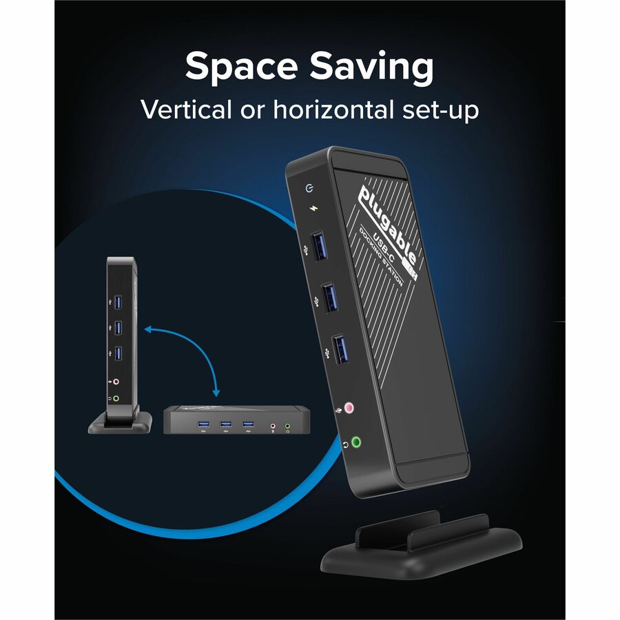 Alternate-Image4 Image for Plugable USB-C Dock - 4K HDMI, 60W Charging, Ethernet, USB 3.0/2.0 Ports