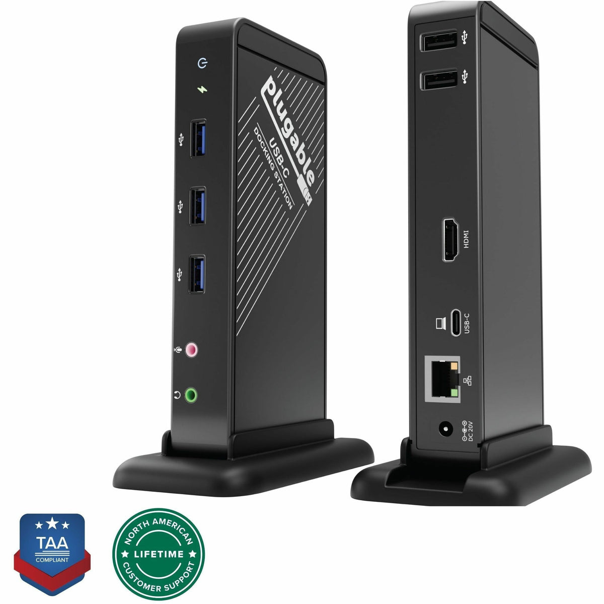 Main Image for Plugable USB-C Dock - 4K HDMI, 60W Charging, Ethernet, USB 3.0/2.0 Ports