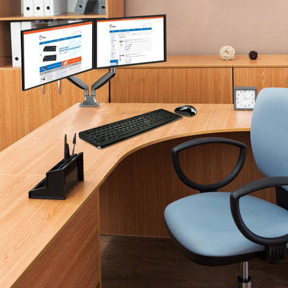Alternate-Image5 Image for SIIG High Premium Aluminum Gas Spring Desk Mount - Dual Monitor - Fits 13" to 32" monitors - Max load 19.8Ibs(each)