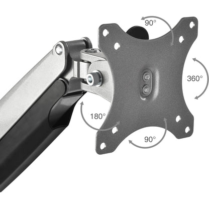 Alternate-Image2 Image for SIIG High Premium Aluminum Gas Spring Desk Mount - Dual Monitor - Fits 13" to 32" monitors - Max load 19.8Ibs(each)