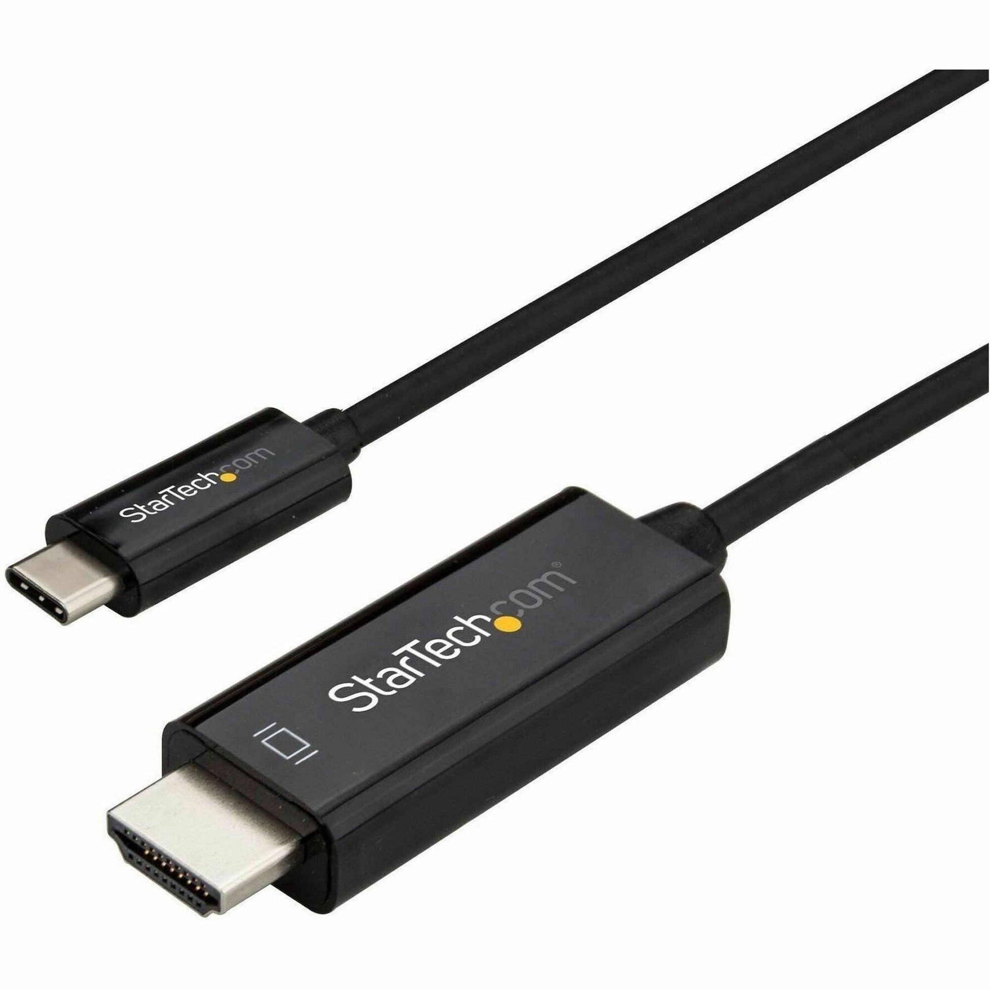 Main Image for StarTech.com 6ft (2m) USB C to HDMI Cable - 4K 60Hz USB Type C DP Alt Mode to HDMI 2.0 Video Display Adapter Cable - Works w/Thunderbolt 3