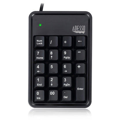 Main Image for Adesso 19-Key Mechanical Keypad with 3-Port USB Hub