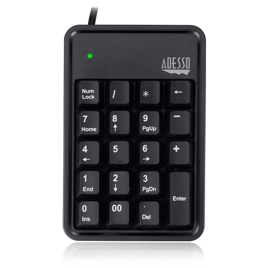 Main Image for Adesso 19-Key Mechanical Keypad with 3-Port USB Hub
