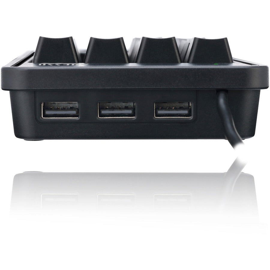 Top Image for Adesso 19-Key Mechanical Keypad with 3-Port USB Hub