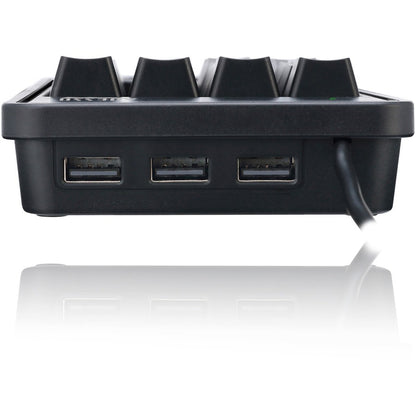 Top Image for Adesso 19-Key Mechanical Keypad with 3-Port USB Hub