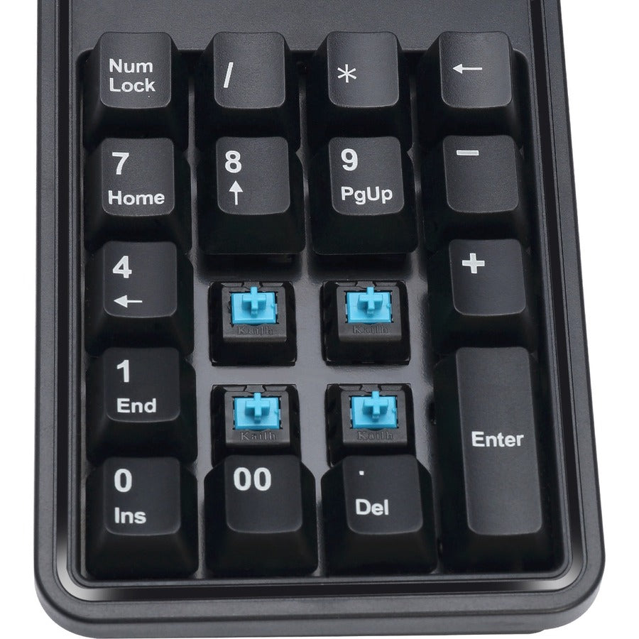 Alternate-Image6 Image for Adesso 19-Key Mechanical Keypad with 3-Port USB Hub