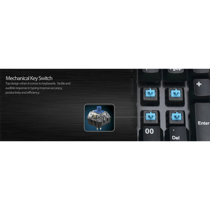 Alternate-Image5 Image for Adesso 19-Key Mechanical Keypad with 3-Port USB Hub