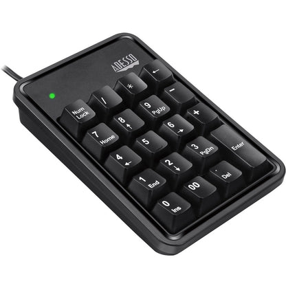 Bottom Image for Adesso 19-Key Mechanical Keypad with 3-Port USB Hub