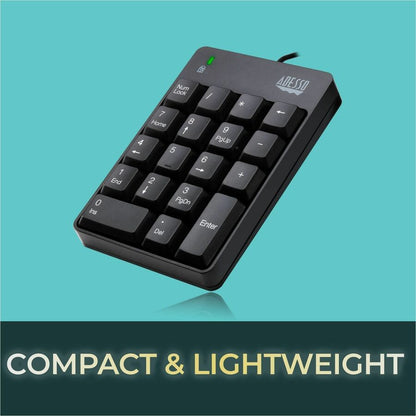 Alternate-Image1 Image for Adesso USB 18-Key Numeric Keypad