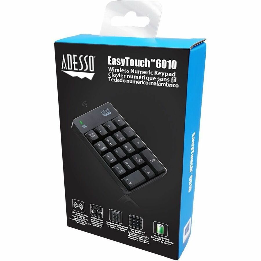 Alternate-Image1 Image for Adesso Wireless Spill Resistant Numeric Keypad