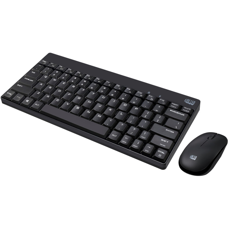 Alternate-Image2 Image for Adesso WKB-1100CB - Wireless Spill Resistant Mini Keyboard &amp; Mouse Combo