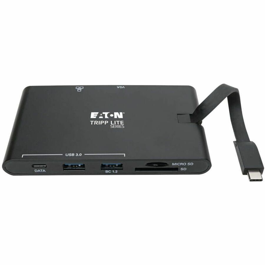 Alternate-Image2 Image for Eaton Tripp Lite Series USB-C Dock - 4K HDMI, VGA, USB 3.x (5Gbps), USB-A/C Hub, Gigabit Ethernet, Memory Card Slots, 100W PD Charging