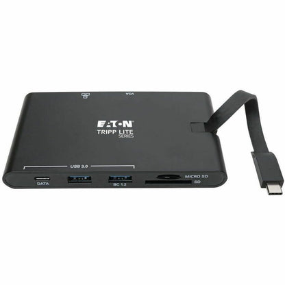 Alternate-Image2 Image for Eaton Tripp Lite Series USB-C Dock - 4K HDMI, VGA, USB 3.x (5Gbps), USB-A/C Hub, Gigabit Ethernet, Memory Card Slots, 100W PD Charging