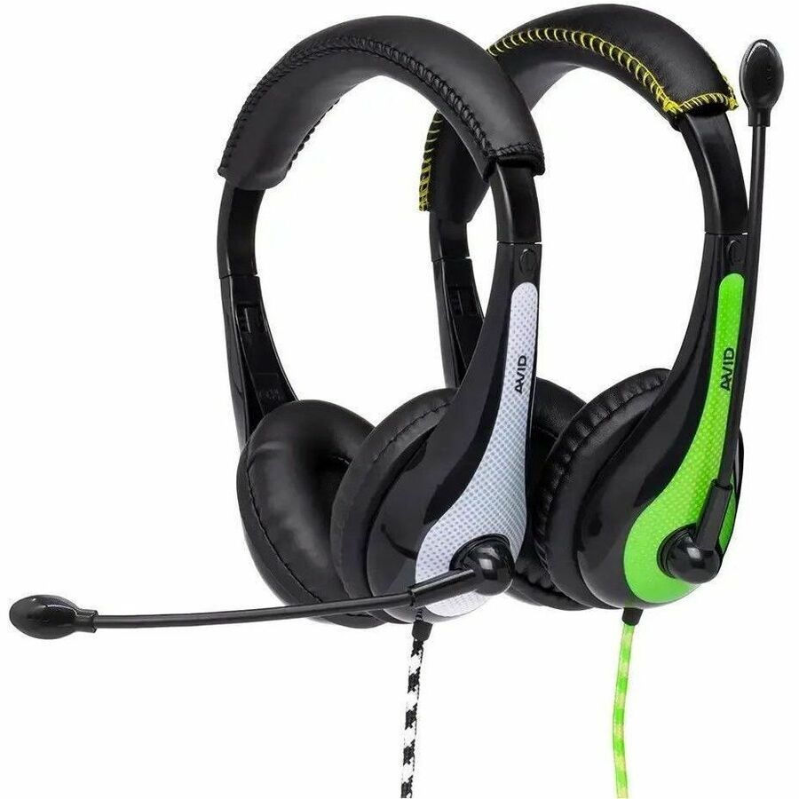Alternate-Image1 Image for Avid Education AE-36 Headset with Noise Cancelling Microphone and 3.5mm Plug, Green