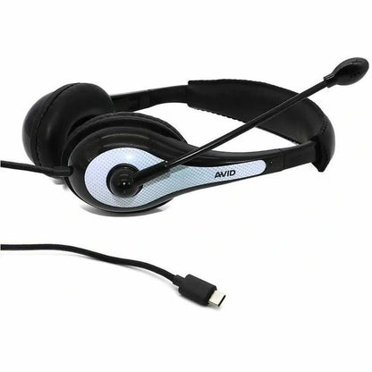 Left Image for AVID Education AE-36 Headset with Noise Cancelling Microphone and 3.5mm Plug, White