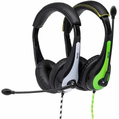 Alternate-Image1 Image for AVID Education AE-36 Headset with Noise Cancelling Microphone and 3.5mm Plug, White